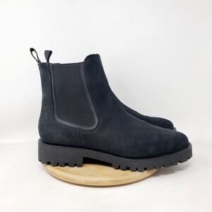 Thursday Legend Chelsea Boots Womens 10 Matte Black Leather Chunky Lug Shoes
